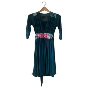 Zachary's Smile Jade Green Long Sleeve Dress Size XS